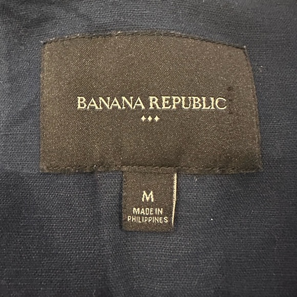 Banana Republic factory Women's Asymmetrical Zip Linen Bomber Jacket - Picture 7 of 8